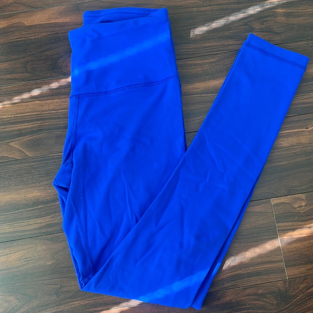 90 degree by reflex size small bright blue legging spandex